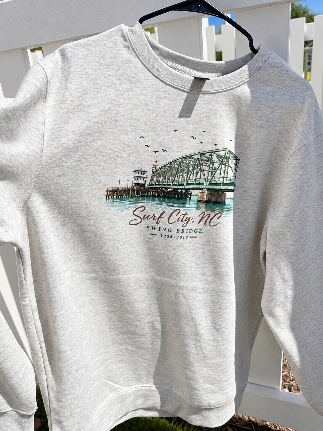 Surf City Swing Bridge Crew Neck