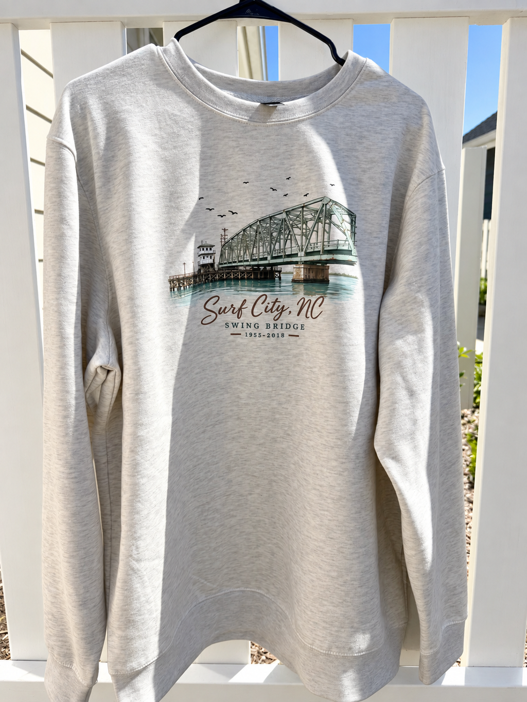 Surf City Swing Bridge Crew Neck