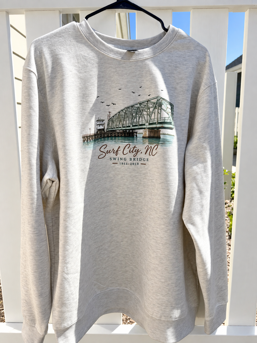 Surf City Swing Bridge Crew Neck