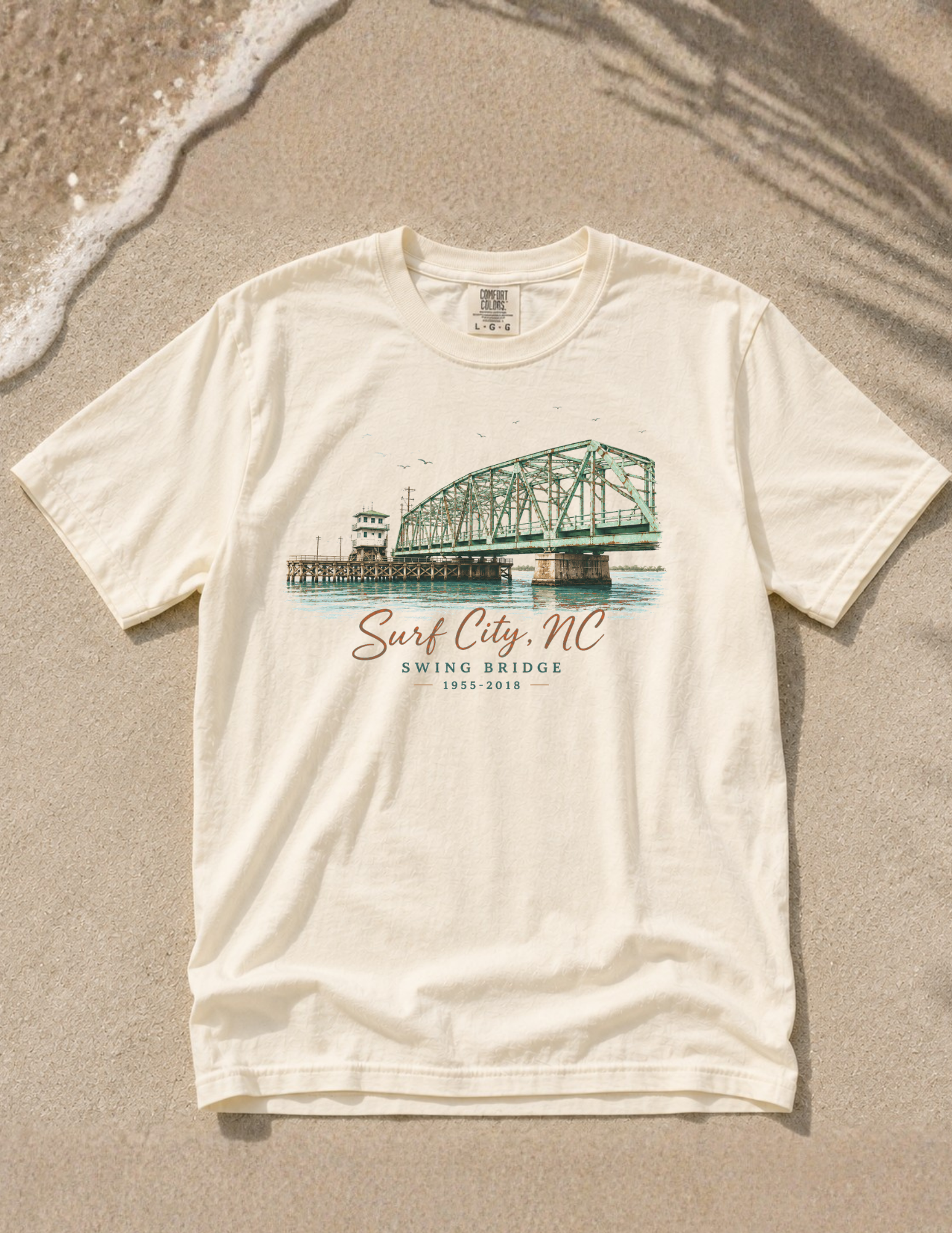 SURF CITY SWING BRIDGE T-SHIRT